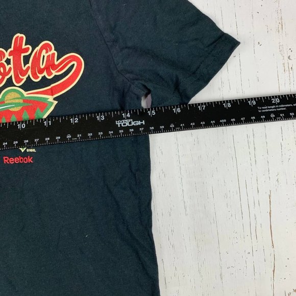 Minnesota Wild NHL Reebok Large Black Tshirt New Girl - Picture 5 of 6